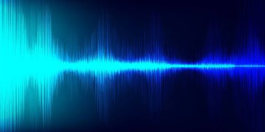 Blue Hi-Tech Dijital Ses Dalgası Düşük ve Hight richter ölçeği ile frekans Speed Line arka plan, teknoloji ve deprem dalga diyagramı kavramı, müzik stüdyosu ve bilim için tasarım, Vektör