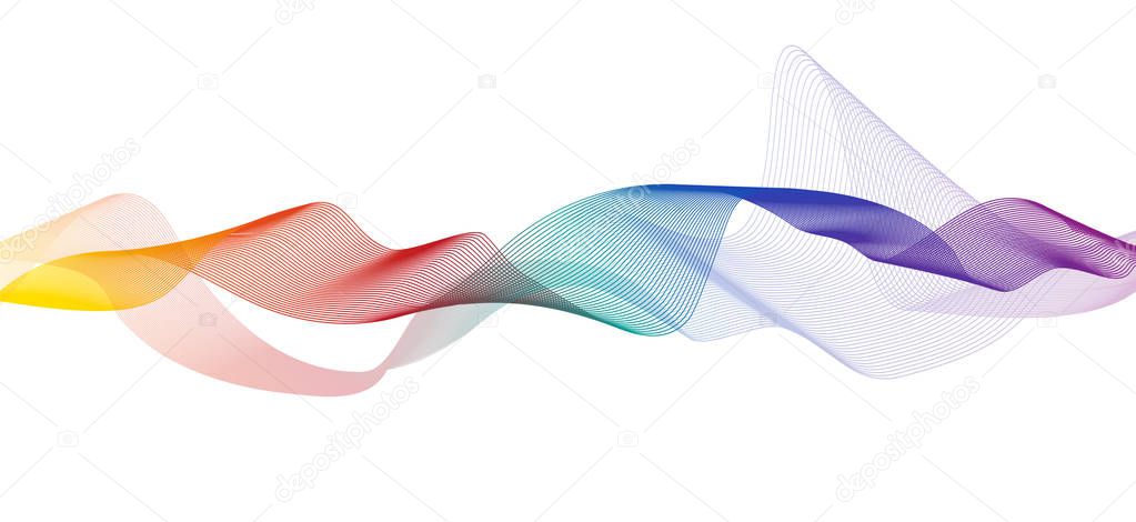 Colorful Sound Wave Background,technology and earthquake wave diagram concept,design for music studio and science,Vector Illustration.