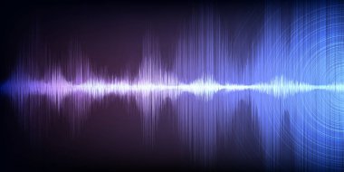 Işık Mor arkaplan, teknoloji ve deprem dalga konsepti, müzik endüstrisi için tasarım, Vektör, İllüstrasyon üzerine Modern Dijital Ses dalgaları.