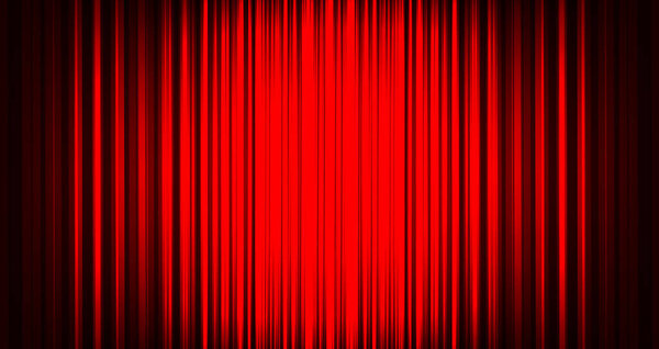 Vector red curtain background, modern stye.