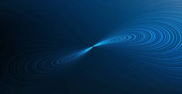 Fond Onde Sonore Numérique Bleu Moderne Concept Technologie Onde Sismique — Image vectorielle