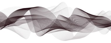 Classic brown and white Sound Wave background,Earthquake wave diagram concept; design for education and science; Vector Illustration.