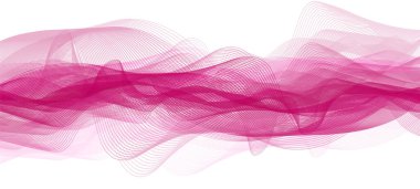 Soyut Pembe Ses Dalgası arkaplanı; deprem dalgası diyagramı konsepti; eğitim ve bilim için tasarım; Vektör İllüstrasyonu.