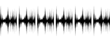 Beyaz kağıt zemin üzerinde Mini Deprem Dalgası, Ses dalgası diyagramı konsepti, eğitim ve bilim için tasarım, Vektör İllüzyonu.