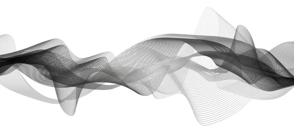 Klassischer Schwarzer Digitaler Schallwellen Hintergrund Konzept Für Erdbebenwellen Diagramm Design — Stockvektor