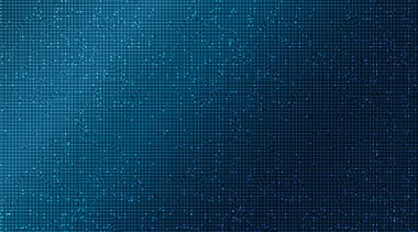 Mavi Işık Devresi Mikroçip Teknolojisi Geleceğin Arkaplanı, Yüksek Teknolojik Dijital ve İletişim Konsepti Tasarımı, Yazılı metin için Boş Alan, Vektör illüstrasyonu.