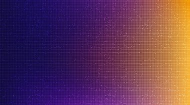 Turuncu ve Violet Devre Mikroçip Teknolojisi Geleceğin Arkaplanı, Yüksek Teknolojik Dijital ve İletişim Konsepti Tasarımı, Yazmak için Boş Alan, Vektör İllüstrasyonu.