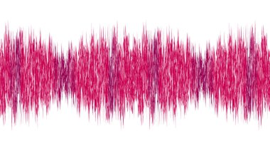 Pembe Dijital Ses Dalgası Arkaplanı, Müzik ve Yüksek Teknoloji diyagramı, Müzik stüdyosu ve bilim için tasarım, Vector Illustration.