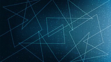 Line Circuit Mikroçip Teknolojisi Geleceğin Arkaplanı, Yüksek Teknolojik Dijital ve Hız Kavramı Tasarımı, Yazılı Metin İçin Boş Alan, Vektör İllüstrasyonu.