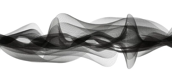Klassischer Schwarz Weißer Schallwellen Hintergrund Konzept Erdbebenwellen Diagramm Design Für — Stockvektor