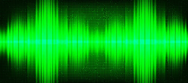 Ultra Green Light Digital Sound Wave Low and Hight richter scale Background,technology and earthquake wave diagram concept,design for music studio and science,Vector Illustration.
