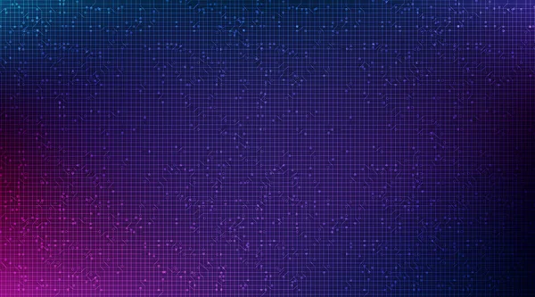 Dark Purple Circuit Microchip Technology Future Background Tech Digital Design — стоковый вектор