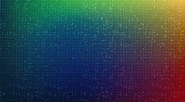 Разноцветные Микрочипы Технология Фоне Будущего Высокотехнологичные Цифровые Скоростные Концепции Дизайна — стоковый вектор