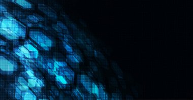 Küresel Kalkan Güvenlik, Koruma ve Güvenli Konsept, Data arkaplan Yüksek teknoloji ve teknoloji konsept tasarımı.
