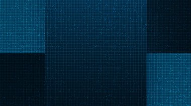 Mavi Teknoloji Arkaplanı, Yüksek Teknolojik Dijital ve Güvenlik Konsepti Tasarımı, Yazı için Boş Alan, Vektör illüstrasyonu.