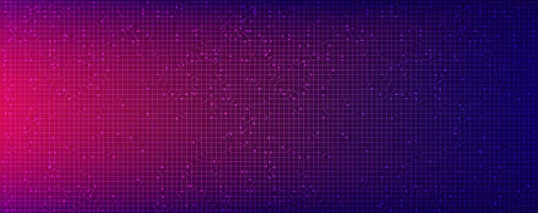 Світло Фіолетовий Ланцюг Microchip Технології Майбутньому Тлі Tech Цифровий Комунікаційний — стоковий вектор