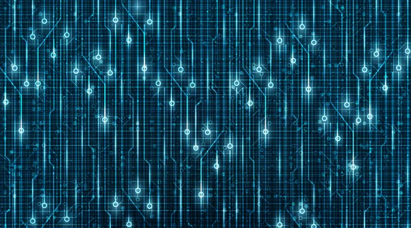 Abstract Circuit Microchip Technology Achtergrond High Tech Digital Future Concept — Stockvector