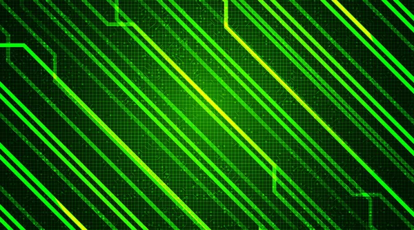 关于技术背景的绿色电路微晶片 高科技数字与安全概念设计 放置文本的自由空间 矢量图解 图库插图