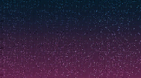 Синьо Фіолетові Технології Фон Tech Цифровий Мережевий Концепт Векторні Ілюстрації Ліцензійні Стокові Ілюстрації