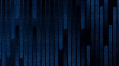 Dark Blue Technology Arkaplanı, Yüksek Teknoloji ve Güvenlik Konsepti Tasarımı Üzerine Geleceğin Hız Hattı Mikroçipi Yazılı metin için Boş Alan, Vektör illüstrasyonu.