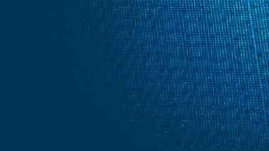 Teknoloji Arkaplanındaki Fütürist Dijital Mikroçip, Yüksek Teknoloji ve Güvenlik Konsepti Tasarımı, Serbest Alan Yazı, Vektör illüstrasyonu.