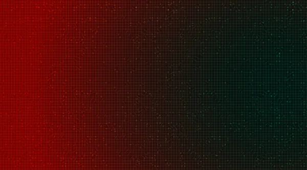 Червоні Зелені Технології Фон Tech Цифровий Мережевий Концепт Векторні Ілюстрації — стоковий вектор