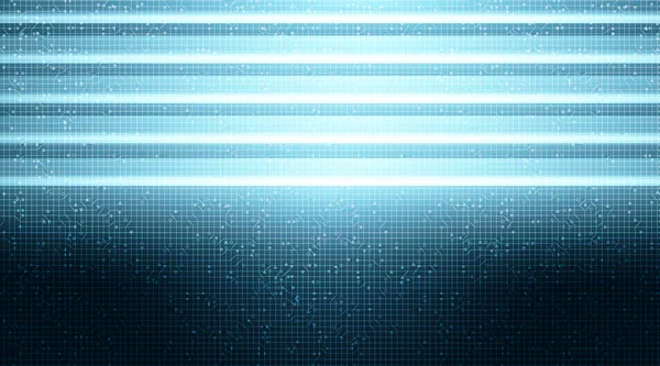 Neon Light Microchip Technology Background Tech Digital Security Concept Design — стоковый вектор