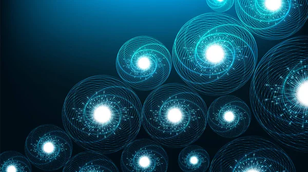 Bilim Yapısı Molekül, DNA ve Atom, Mikrobiyoloji ve teknoloji arkaplan Tasarım, Vektör illüstrasyonu
