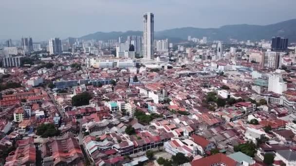 Vol aérien vers Georgetown Bâtiment du patrimoine mondial. — Video