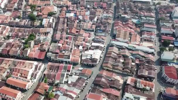 Vista Aérea Georgetown Casa Património Menos Movimento Carro Durante Bloqueio — Vídeo de Stock