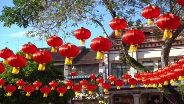 Linterna china año nuevo chino. — Vídeo de stock