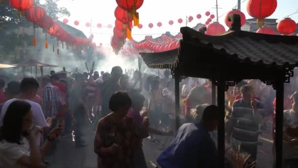 Füstkibocsátás joss stick égő. — Stock videók