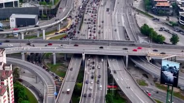 Bukit Bintang, Kuala Lumpur, Malaysia - Dec 16 2024: Busy highway with cars and trucks on it
