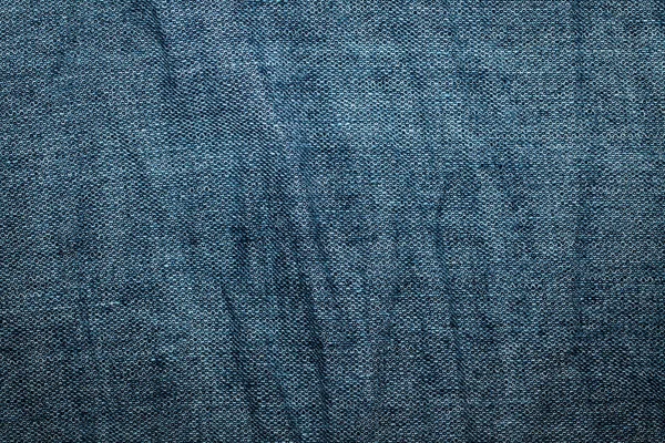 Textura azul denim, fundo, abstração. Espaço têxtil para t — Fotografia de Stock