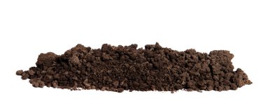 izole beyaz arka planda toprak.