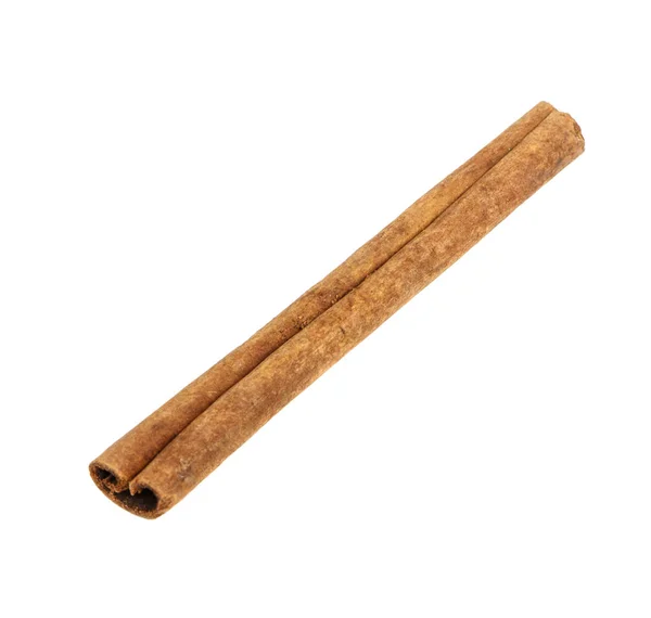 Stick of dried cinnamon. Isolated on white background — Stock Photo, Image