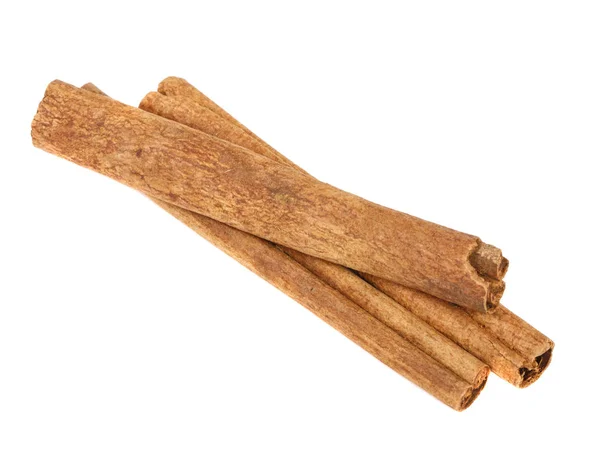 Stick of dry cinnamon. Isolated on white background — Stock Photo, Image