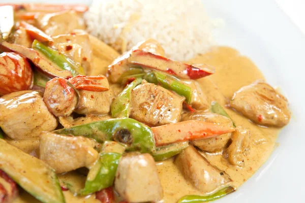 Riz Sain Nutritif Curry Poulet — Photo