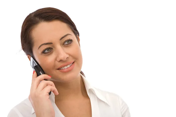 Mulher de negócios ao telefone — Fotografia de Stock