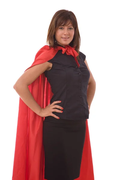 Super hero businesswoman — Stock Photo, Image