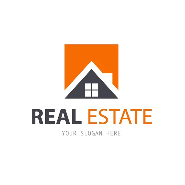 Abstract House Logo Design Template Business Vector Icon Real Estate — Stock Vector