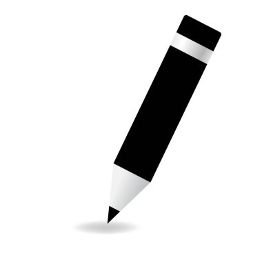 Kalem simgesi düz tasarım