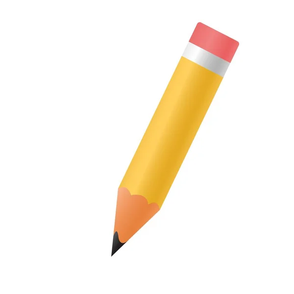 Pencil Icon Flat Design — Stock Vector