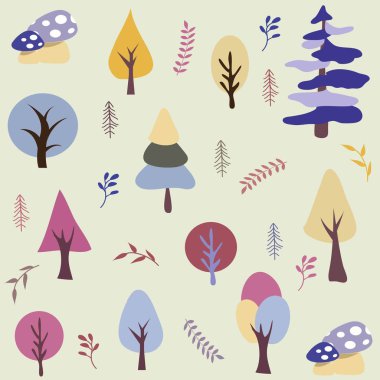 Sorunsuz doğal süs desen