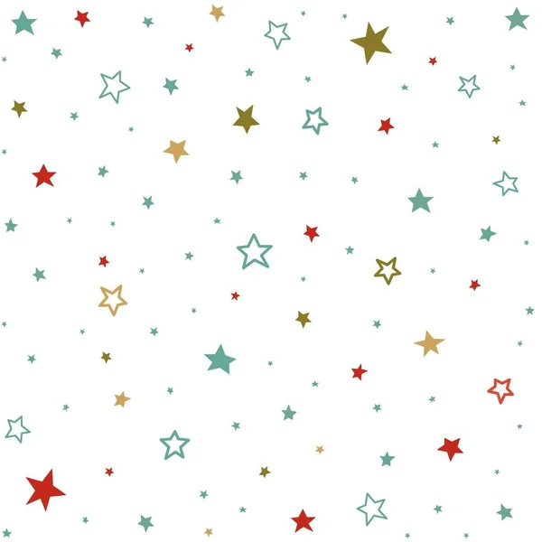 星かわいいシームレス パターン — ストックベクタ