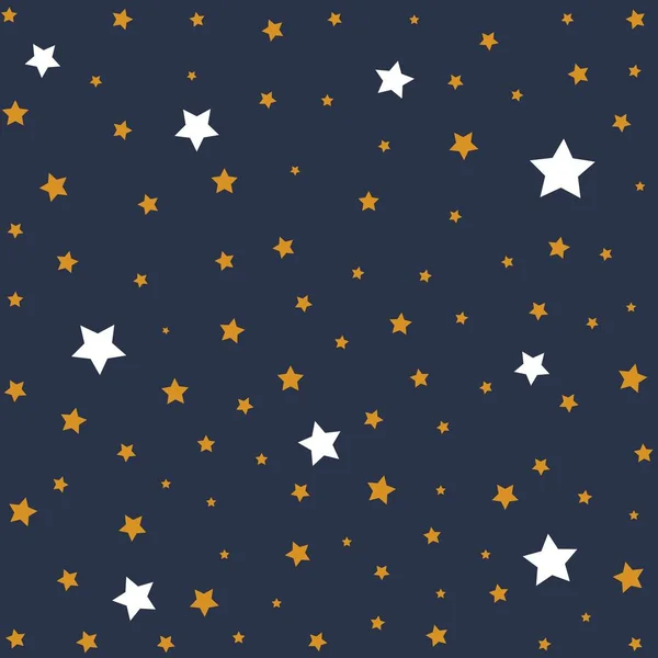 Estrelas Céu Noturno Ilustração Fundo — Vetor de Stock