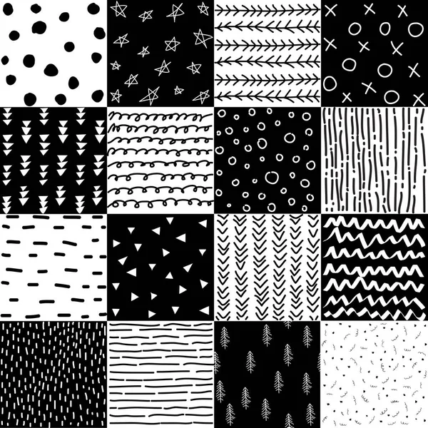 Modèles Géométriques Dessinés Main Papiers Numériques Abstraits Fonds Abstraits — Image vectorielle