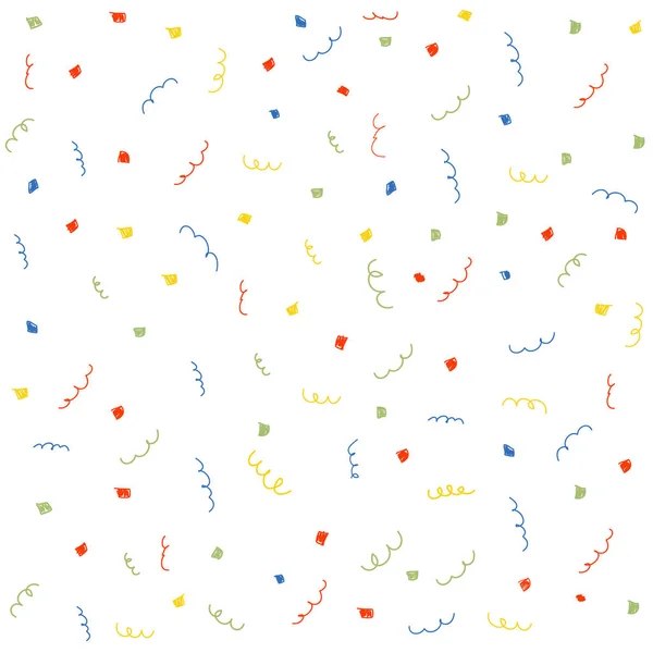 Feestelijke Confetti Achtergrond Vectorillustratie — Stockvector