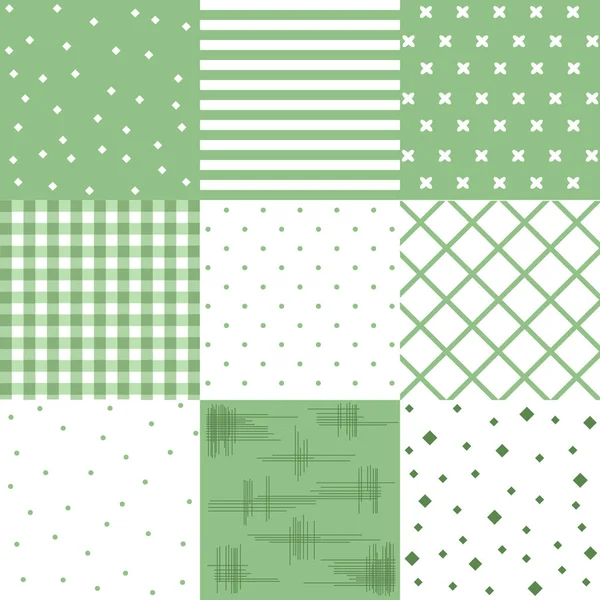 Seamless green plaid pattern Stock Vector by ©lemony 9620222