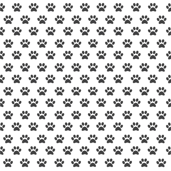 Seamless animal pattern of paw footprint